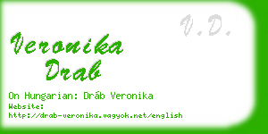 veronika drab business card